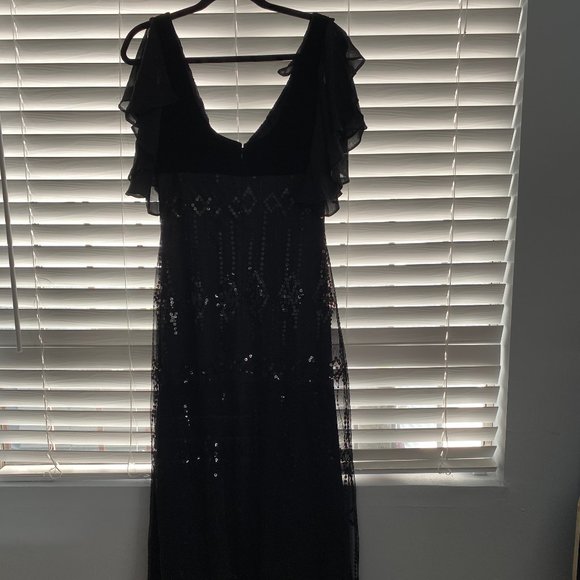 Vintage Sequin Formal Evening Gown - Picture 2 of 6